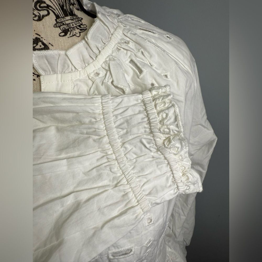 RAILS Saylor Cotton Eyelet Tie-Waist Minidress NWT Size M - Picture 5 of 13
